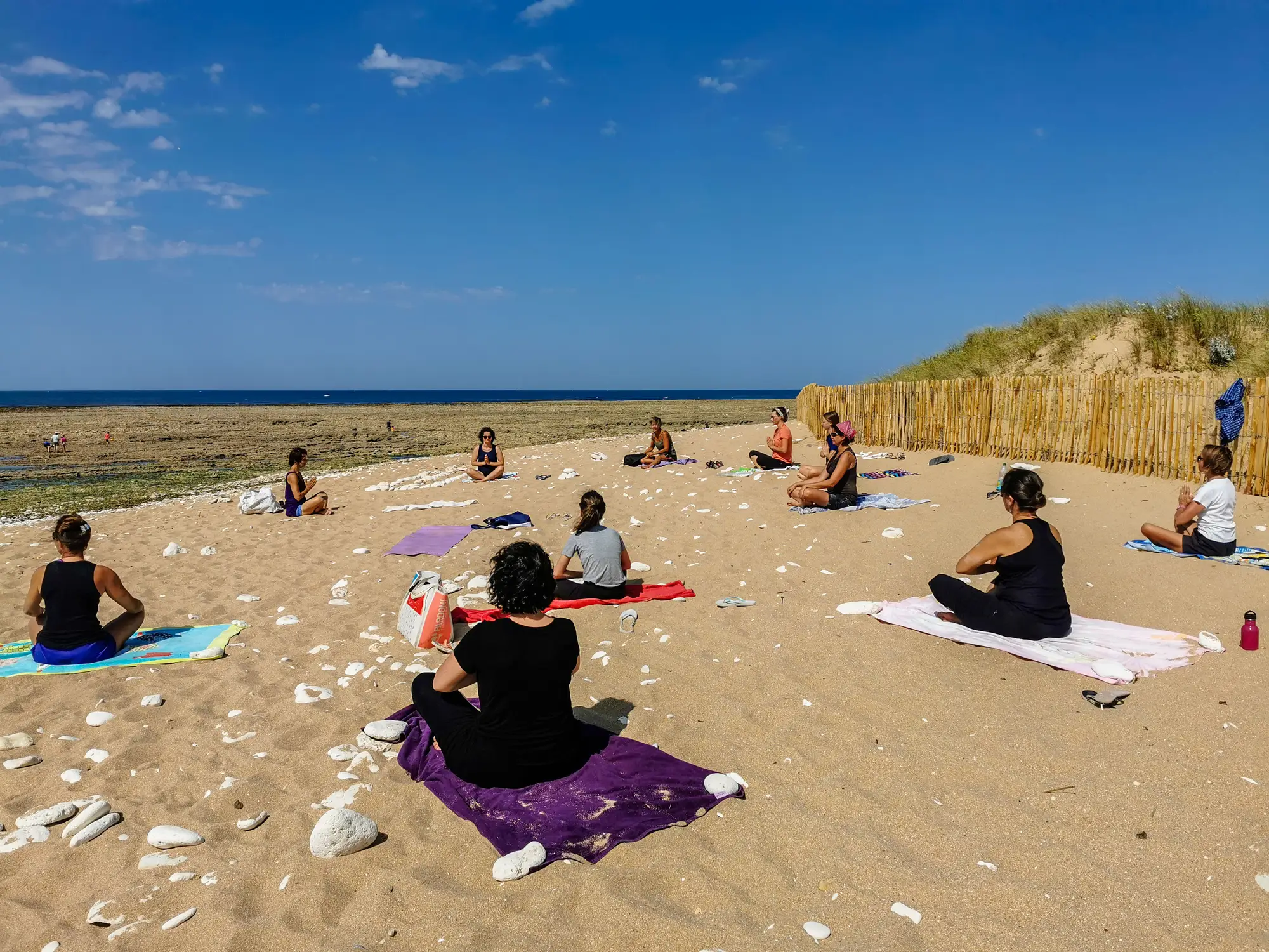 yoga on the beach